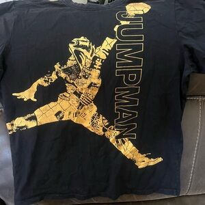 Jordan Black and Gold Jumpman T-Shirt
